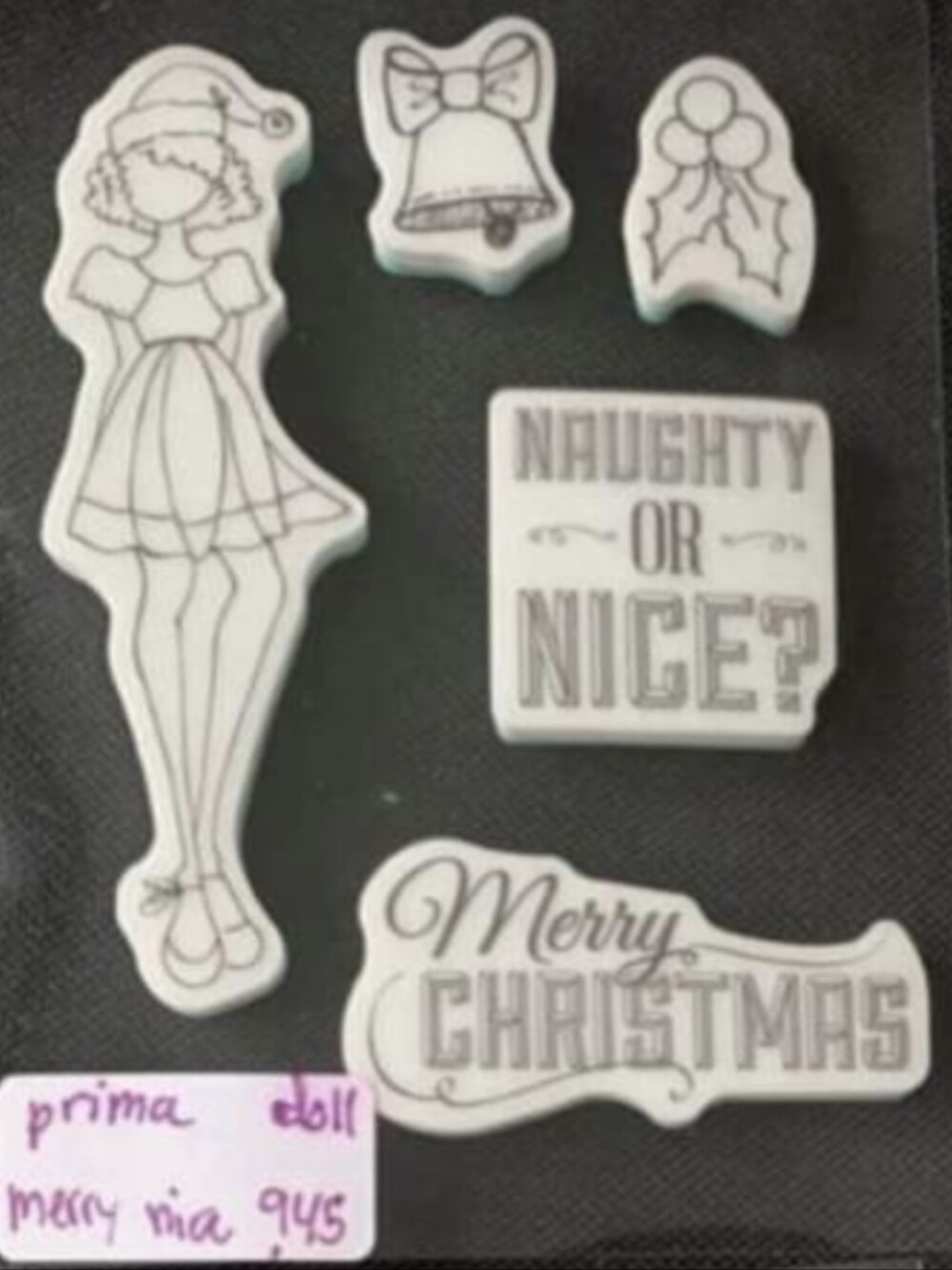 Julie Nutting Prima Doll Merry Mia Holiday Stamp Set